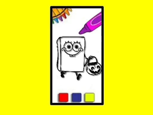 SpobgeBob Cadılar Bayramı Boyama Kitabı