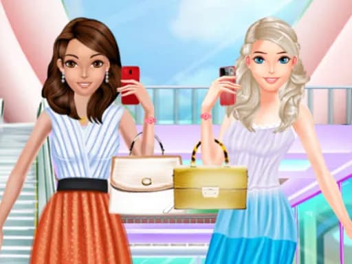 Yaz İçin Moda Kızlar Alışverişte