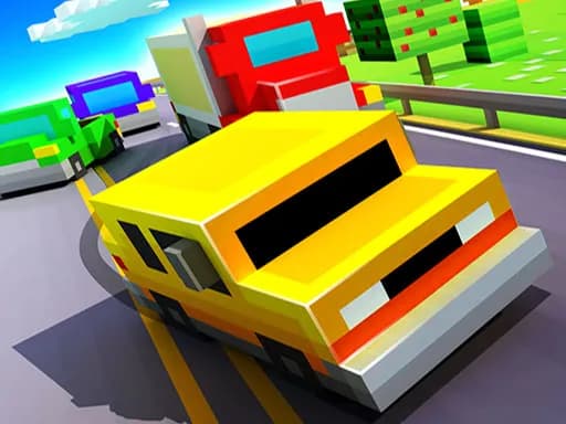 Blocky Highway: Trafik Yarışı