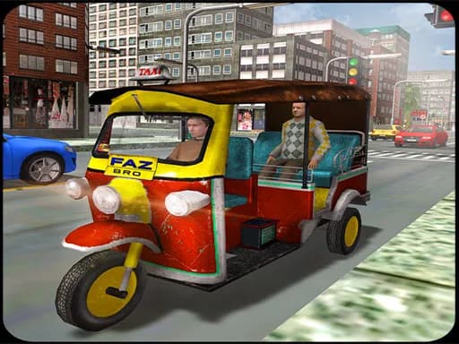 Tuk Tuk Auto Rickshaw Sürücüsü: Tuk Tuk Taksi Sürüşü