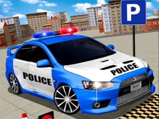 Modern Polis Araba Park Etme 3D