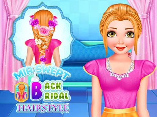 Mia Arkaya Düşmüş Gelin Saçı Modeli