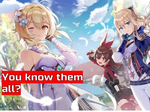 Genshin Impact (Bölüm 1) - Test - Karakterler